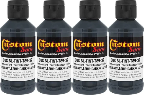 Miniatura 41 de Revestimiento personalizado de 300 ml (color negro metálico) de Urethane Tint concentrado para tintar camión cama revestimiento – Proporcionado