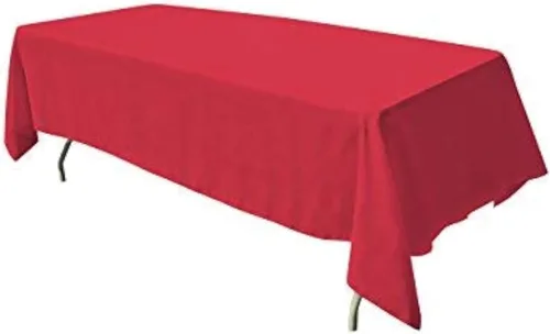 Miniatura 23 de GEFEII Servilletas de tela de poliéster sólido de 18 x 18 pulgadas para cocina, mantel rectangular cuadrado redondo para bodas, fiestas