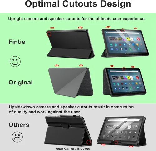 Miniatura 6 de Fintie Funda delgada para tableta Amazon Fire Max 11 (13ª generación, versión 2023) – Funda rígida de triple pliegue ligera con función de encendido