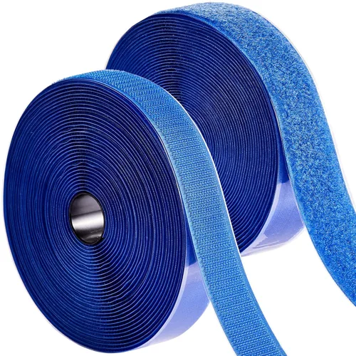 Miniatura 11 de Tiras adhesivas para tela (6 pies x 3/4 pulgadas), se pegan sin coser ni planchar, para ropa y cortinas, cinta de dobladillo de doble cara