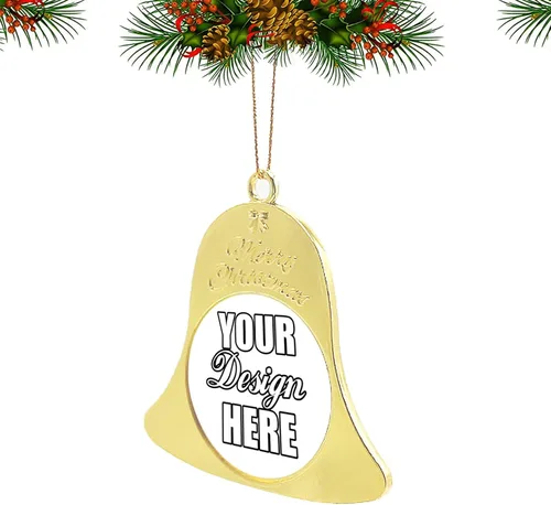 Miniatura 28 de Adornos de Navidad personalizados, colgante de cerámica personalizado con foto, texto/imagen, adorno colgante personalizado para parejas, niños