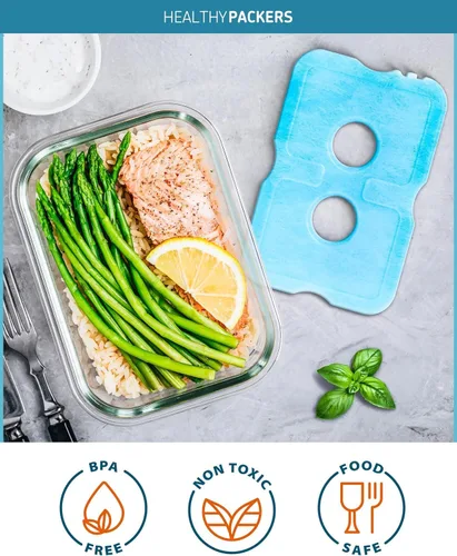 Miniatura 6 de Healthy Packers Ice Packs for Lunch Boxes & Coolers - Freezer Packs - Original Cool Pack Cooler Accessories for Beach, Camping & Fishing Slim &