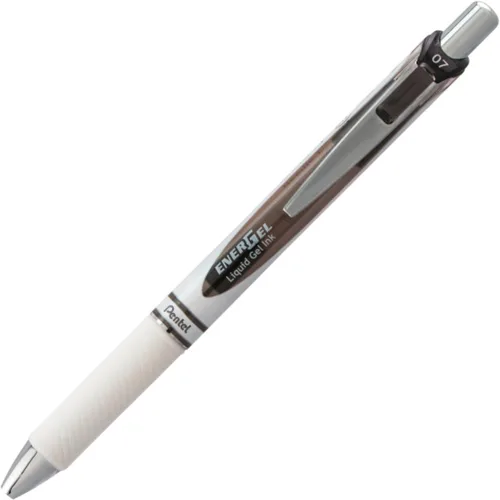 Miniatura 7 de Pentel EnerGel PEARL - Bolígrafo retráctil de gel líquido, línea media de 0.028 in, punta de aguja, tinta negra, paquete de 12 cajas con ventana