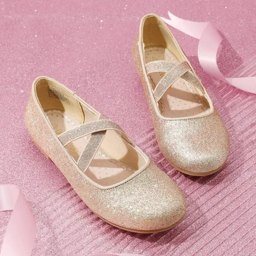 Miniatura 3 de DREAM PAIRS Zapatos de vestir tipo bailarina, de piso, para niñas Mary Jane