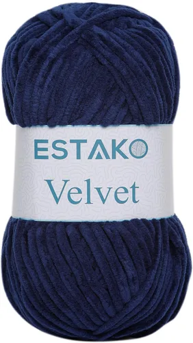 Miniatura 52 de Estako Manta de felpilla de terciopelo amigurumi para tejer y tejer, súper voluminosa, 3.53 oz (132 yardas) (1710 - naranja)