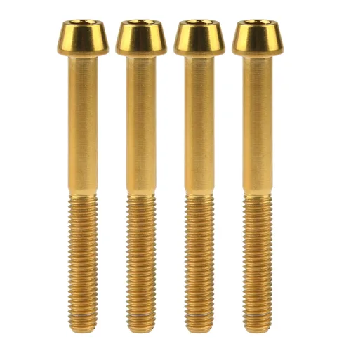 Miniatura 96 de Titanio Ti M6 x 10 16 18 20 25 30 35 40 45 50 55 60 2.559 in Allen - Tornillos hexagonales de 2.559 in, tornillos cónicos, paquete de 4