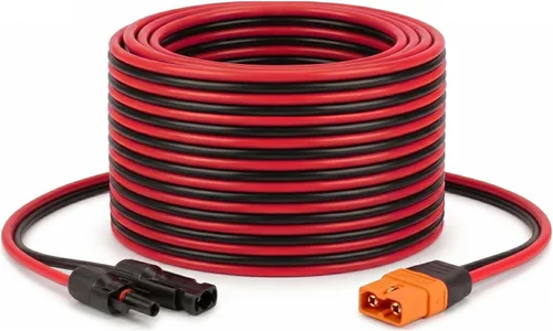 Miniatura 21 de MOOKEERF Cable solar a XT60i – 2 piezas de panel solar de 2 pies a XT60i adaptador adaptador cable de extensión para estación de energía portátil