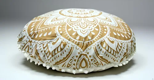 Miniatura 45 de CRAFT KALA Funda de Cojín Grande de Suelo Hippie Mandala Funda de Cojín de Meditación Funda de Puf Redondo Funda de Cojín Bohemia para el Suelo