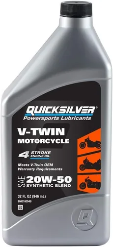 Miniatura 5 de Quicksilver Aceite sintético para motocicleta 20W-50, 1 galón