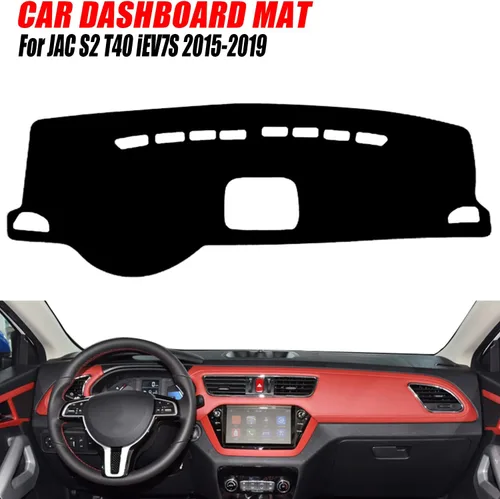 Miniatura 2 de Tapete de cubierta para tablero de salpicadero compatible con JAC S2 T40 iEV7S 2015 2016 2017 2018 2019 volante a la izquierda