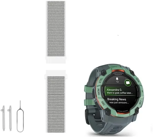 Miniatura 8 de C2D JOY Correa de nailon tejida compatible con Instinct Tactical/Esports/Surf/Camo/Solar Instinct 2/2S Reloj deportivo al aire libre Correr