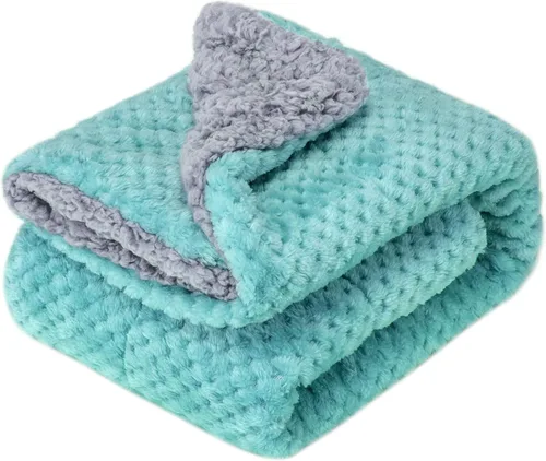 Miniatura 16 de Manta mullida o manta mullida para bebé niña o niño, suave y cálida y acogedora manta de vellón coral para bebé, bebé o recién nacido, manta