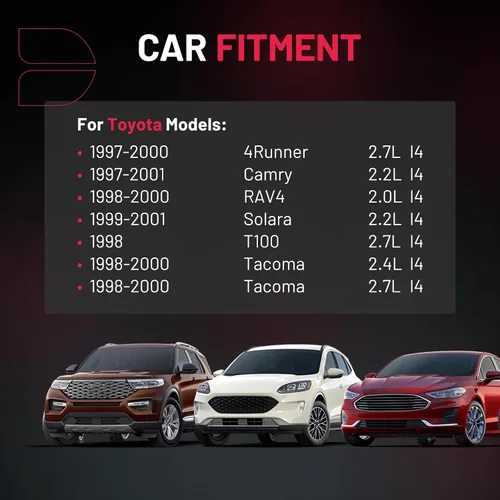 Miniatura 2 de BDFHYK Paquetes de bobinas de encendido compatibles con Toyota 1997-2000 4Runner, Camry 1997-2001, RAV4 1998-2000, Solara 1999-2001, 1998 T100
