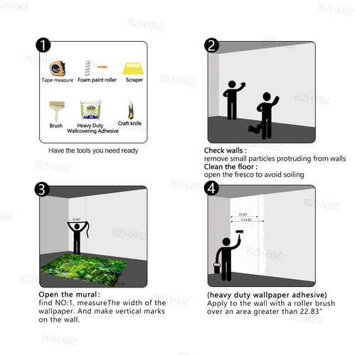Miniatura 5 de Papel pintado botánico de selva tropical Hojas verdes de planta murales Estética para decorar habitación Sala de estar Fondo de TV Gran mural de B033
