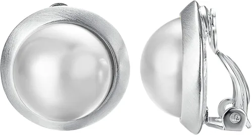 Miniatura 13 de Yoursfs Clip on Earrings for Women Round Faux Pearl Earrings Clipon 18K Gold Plated Non Pierced Earring Jewelry