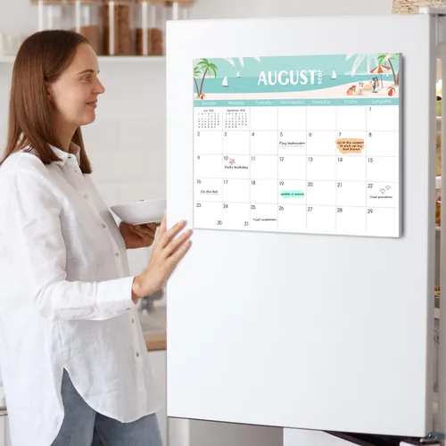 Miniatura 5 de SKYDUE Calendario magnético para refrigerador, calendario de refrigerador 2026-2027 - 11 x 8.5 pulgadas, 18 meses, desde noviembre de 2025 a julio