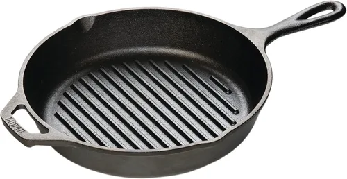 Lodge Sartén para parrilla de hierro fundido, 10.25 pulgadas