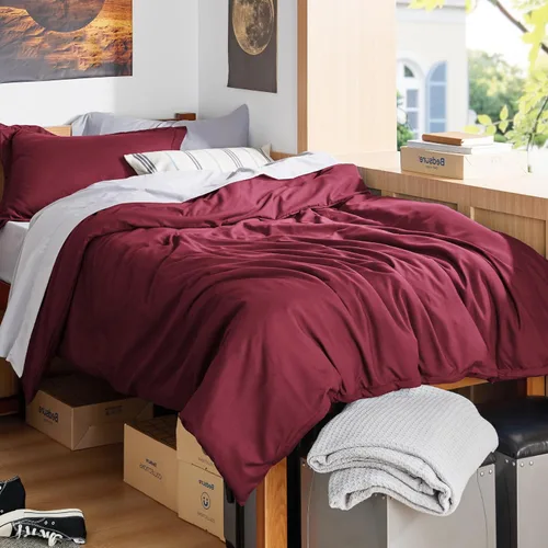 Miniatura 40 de Bedsure - Juego de funda de edredón tamaño individual/individual XL - Juego de ropa de cama suave de microfibra cepillada doble para niños
