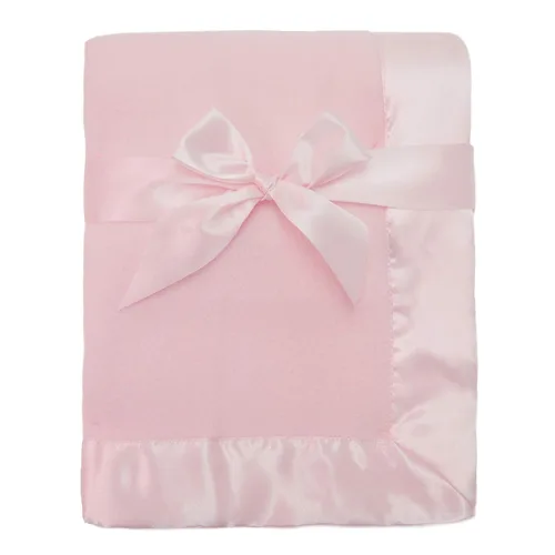 Miniatura 9 de American Baby Company Manta de forro polar (30 x 40 pulgadas) con ribete de satén similar a la seda, suave, cálida y acogedora, azul, para niños