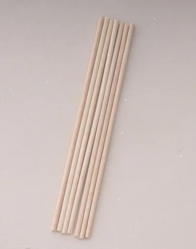 Miniatura 4 de 60 varillas de madera de 4 pulgadas de madera natural sin terminar para proyectos de manualidades, decoración del hogar, decoración del hogar