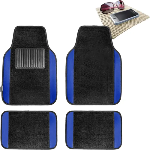 Miniatura 14 de TLH Alfombrillas para Automóvil, Juego Completo de Alfombrillas de Alfombra con Bordes de Color Beige para Coches, Protección para Todo Tipo