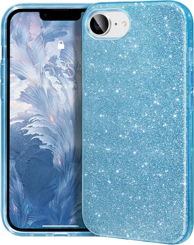 Miniatura 14 de MATEPROX - Funda compatible con iPhone Air de 6.5' [2025], carcasa protectora de 3 capas con purpurina brillante y tendencia, anti-arañazos y a