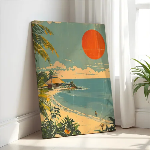 Miniatura 46 de Póster de paisaje, arte de pared retro vintage, galería de pintura de la naturaleza 22 (montañas Ades, 11 x 14 pulgadas, marco negro)