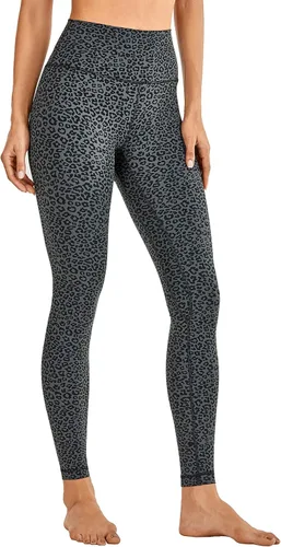 CRZ YOGA Women's Naked Feeling Yoga Pants 28 Inches - High Waisted Workout Leggings Full Length Tights Buttery Soft