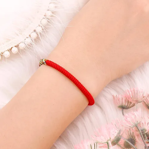 Miniatura 22 de Pulseras tibetanas hechas a mano con cuerda roja para él y ella, pulsera de la amistad, pulsera de la amistad, hilo negro y rojo para protección