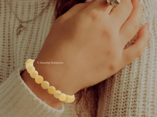 Miniatura 202 de Amazing Gemstone Pulsera de cristal para mujeres y hombres, pulsera de cristal curativo de protección, pulsera elástica con cuentas de piedras