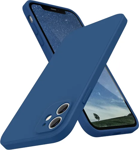 Miniatura 8 de SURPHY Diseño para iPhone 11 con protección de cámara, diseño delgado de borde recto, funda de silicona líquida para iPhone 11 de 6.1 pulgadas, negro