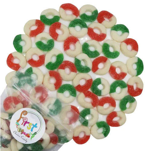 Miniatura 12 de FirstChoiceCandy Anillos de goma (mini fresa agria, 2 libras (paquete de 1))
