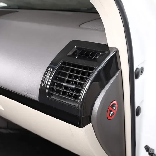 Miniatura 5 de YIWANG Marco de ventilación de aire acondicionado lateral de automóvil ABS cromado 2 piezas para Toyota Land Cruiser Prado FJ150 150 2010-2019