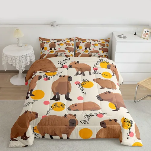 Miniatura 16 de jejeloiu Juego de edredón educativo para niños, tamaño King, juego de ropa de cama con números del alfabeto ABC para niños y niñas pequeños