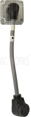 Miniatura 5 de AC WORKS Adaptador de Carga para Vehículo Eléctrico para Uso en Tesla (Unidad de 30A 250V CA de 6-30 para Tesla)