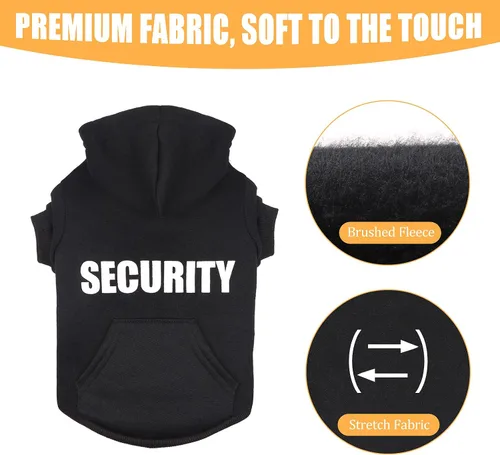 Miniatura 3 de Sudadera con capucha para perro, suéter de seguridad para perro, suave forro polar cepillado, sudadera con capucha con bolsillo para perros medianos