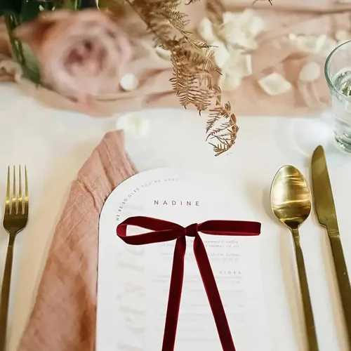 Miniatura 6 de Cinta de terciopelo burdeos para envolver regalos, cinta decorativa para manualidades navideñas DIY, bodas, arreglos florales, fiestas, decoración