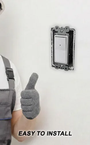 Miniatura 9 de SOZULAMP - Paquete de 2 interruptores de luz iluminados, interruptor de pared de un solo polo con luz nocturna, 15 A 120/277 V, 3 cables, tornillo