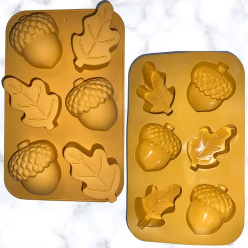 Miniatura 3 de CandyMolds - Moldes de silicona de Halloween, moldes de silicona de otoño, moldes de cosecha, moldes de chocolate para decoración de pasteles