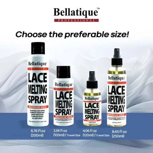 Miniatura 5 de Bellatique Spray de fusión de encaje (3.38 onzas), sujeción máxima. Bordes impecables, rápido y fácil, secado rápido, resistente a la humedad