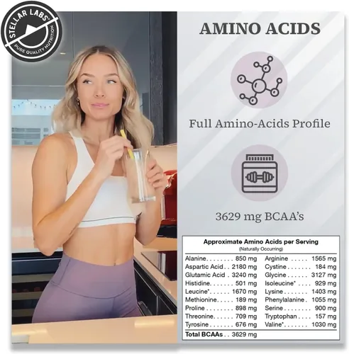 Miniatura 4 de Stellar Labs Proteína vegana en polvo con BCAA y antioxidantes Certificado bajo en FODMAP, sin OMG, sin gluten, sin soja, bajo en carbohidratos