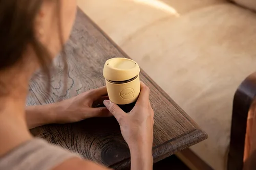 Miniatura 8 de JOCO Taza 4oz - Taza clásica reutilizable de vidrio de borosilicato eco-innovador - (Mood Indigo)