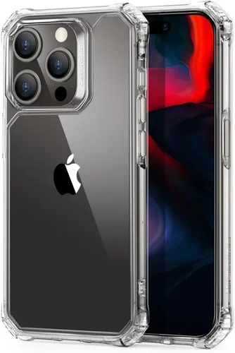 ESR Funda para iPhone 15 Pro, protección de grado militar con esquinas que absorben los golpes, parte trasera acrílica resistente a los arañazos y
