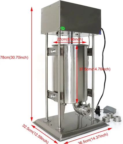 Miniatura 5 de Churro Maker, máquina de churro de tipo vertical, manual de acero inoxidable, máquina de churrera con rosquilla española con capacidad de 15 L y 4