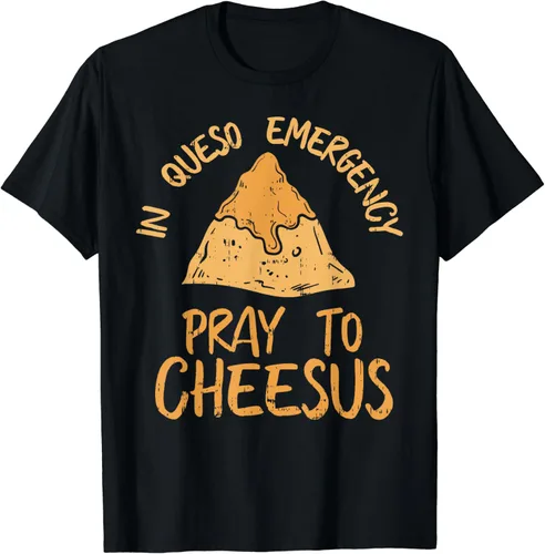Miniatura 2 de Funny Cinco De Mayo In Queso - Camiseta de emergencia para rezar al queso, Negro, S