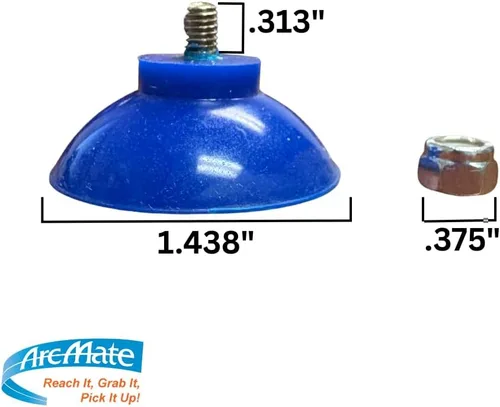 Miniatura 4 de ArcMate EZ Reacher - Vasos de agarre de repuesto, aptos para alimentos, parte para reparación, vasos de silicona resistentes al calor con tuercas