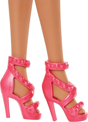 Miniatura 5 de Barbie - Muñeca Fashionista con Pelo Castaño y Vestido Azul con Flores (Mattel GBK94), Multicolor