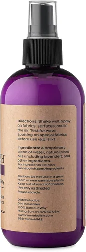 Miniatura 6 de Cannabolish Spray eliminador de olores de humo de lavanda y ambientador, 8 onzas líquidas, ingredientes naturales (paquete de 2)