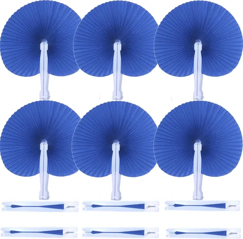 Miniatura 9 de 60 abanicos de papel blanco, abanicos plegables de mano para mujeres, abanicos de mano plegables decorativos de corazón para bodas, novias, Corazón