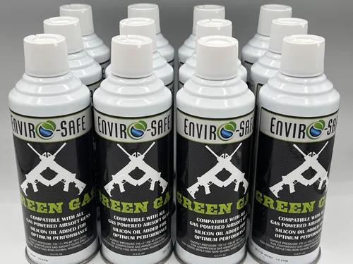Gas verde seguro para el medio ambiente: propulsor de Airsoft premium para fuerzas del orden, militares y entusiastas, caja de 12 latas, 13.5 onzas